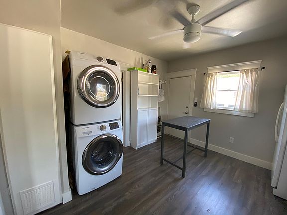 Kitchen with full-size laundry