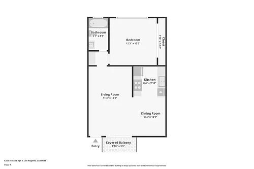 Floor plan 1BD1BA
