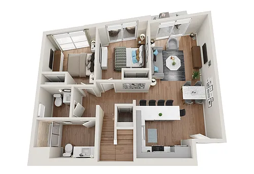 Floor plan 1x0 - Chai