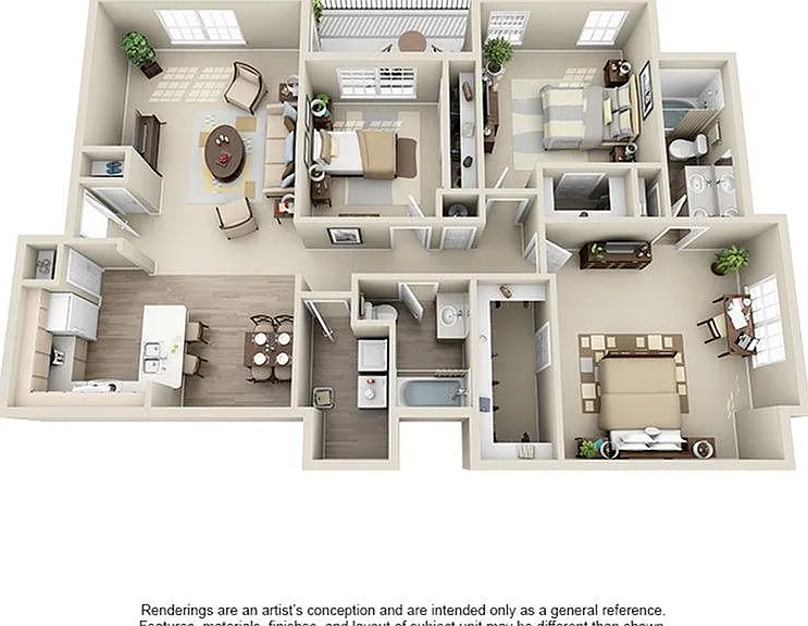 3 Bedroom | 2 Bath | 1421 SF 3 Bedroom | 2 Bath | 1421 SF