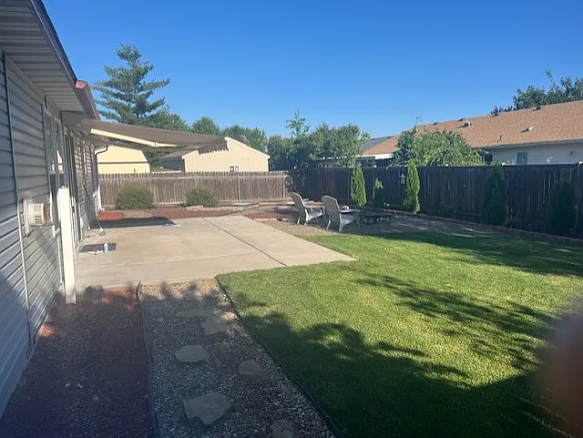 here is a pic of the whole back yard!