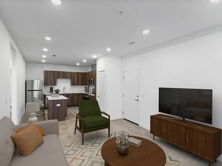 Virtually Staged Living Room
