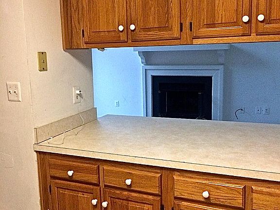 Kitchen Countertop and Cabinets - Views into Family Room