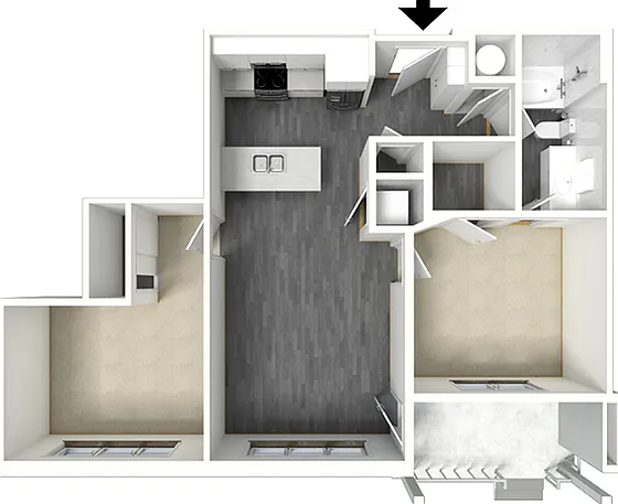 2 Bedroom 1 Bath 2 Bedroom 1 Bath