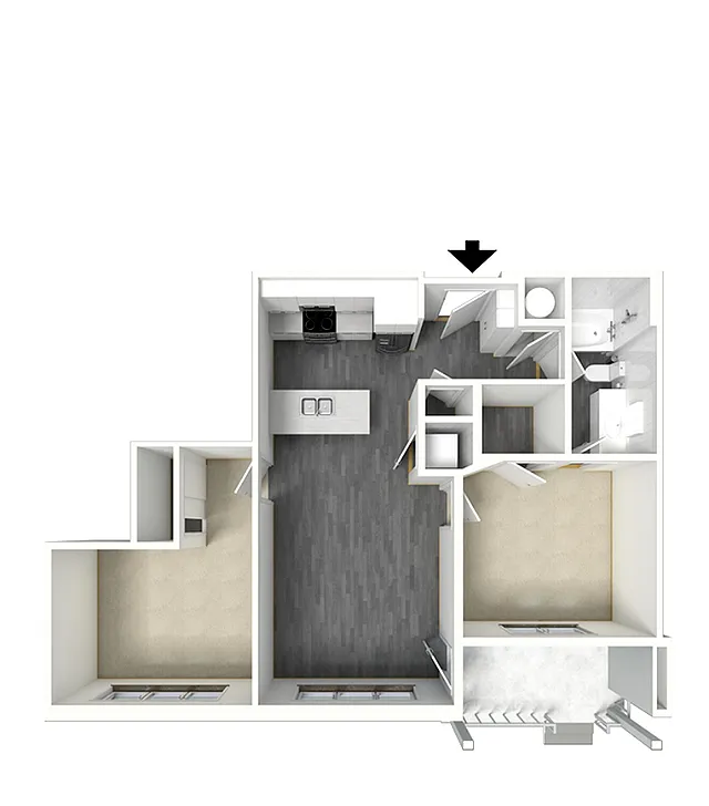 Floor plan P2 2X1 B1