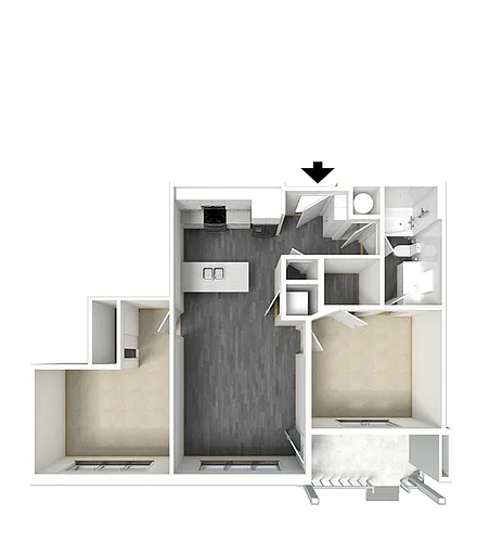 Floor plan P2 2X1 B1