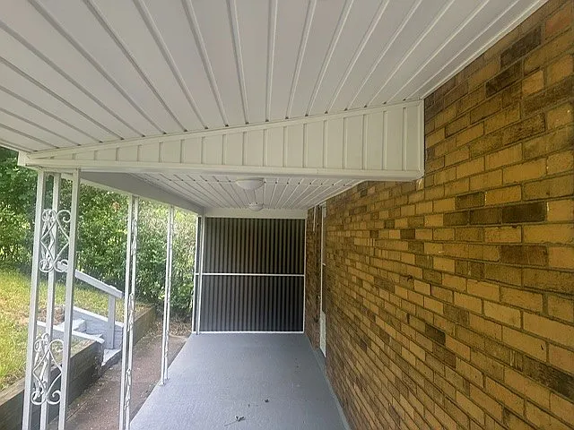 Covered back patio