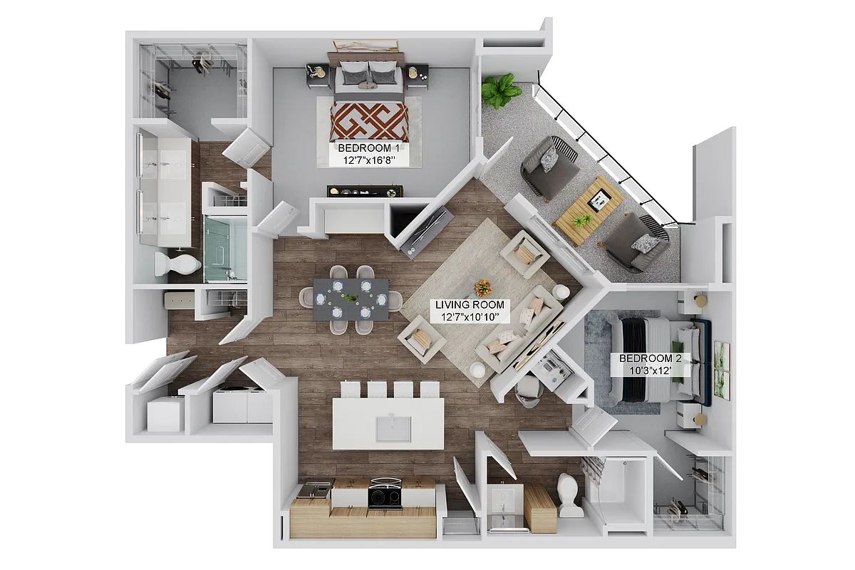 Floor plan The Concorde (B2)