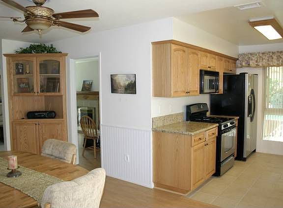 New oak kitchen and dining room