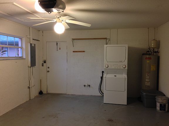 Large single car garage