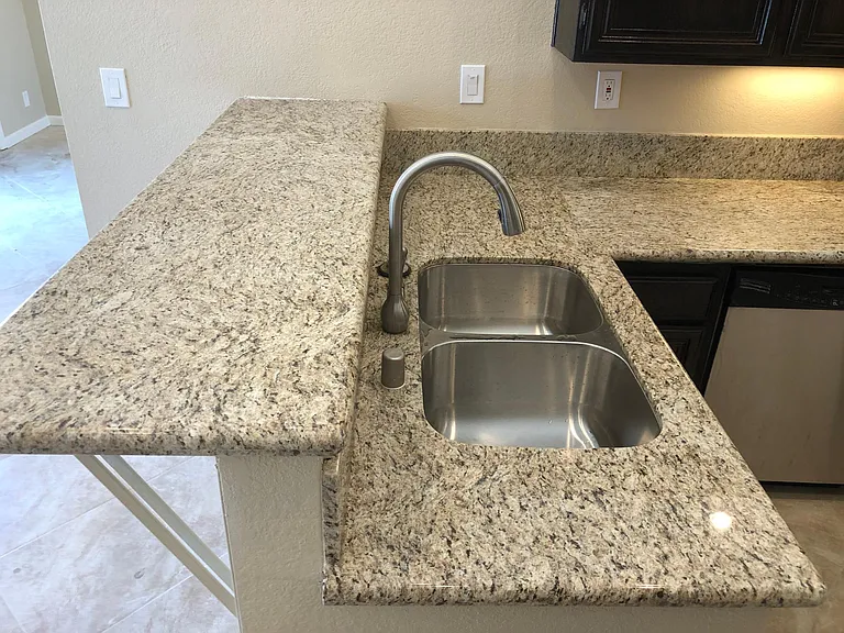 Kitchen Sink and High Seating Counter