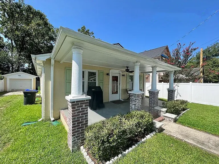 Exterior of home with charming front porch