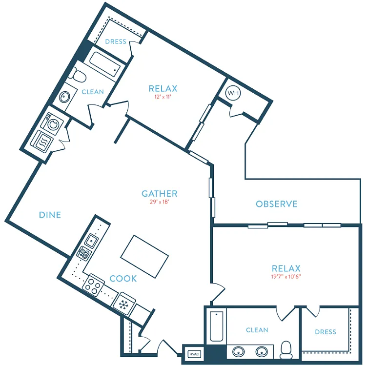 Floor plan 1353 Waypointe B9
