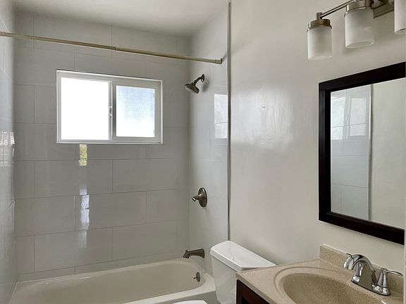 Newly reglazed shower / bath.
