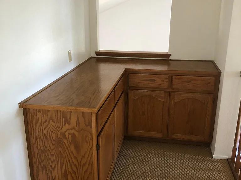 cabinets in upstairs landing area/maybe a work from home office spot