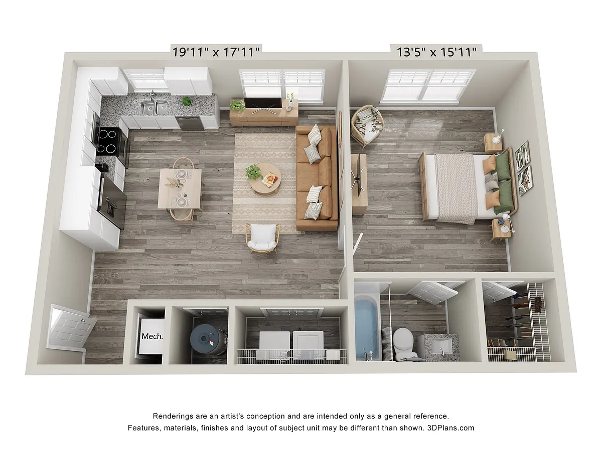 Floor plan 1X1