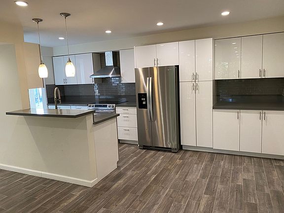 Completely remodeled kitchen.