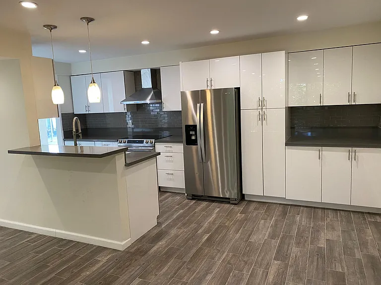 Completely remodeled kitchen.