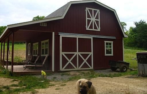 Amish built barn with hay loft