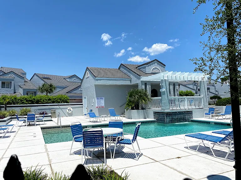 View of pool