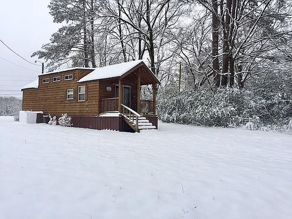 Cabin in the snow