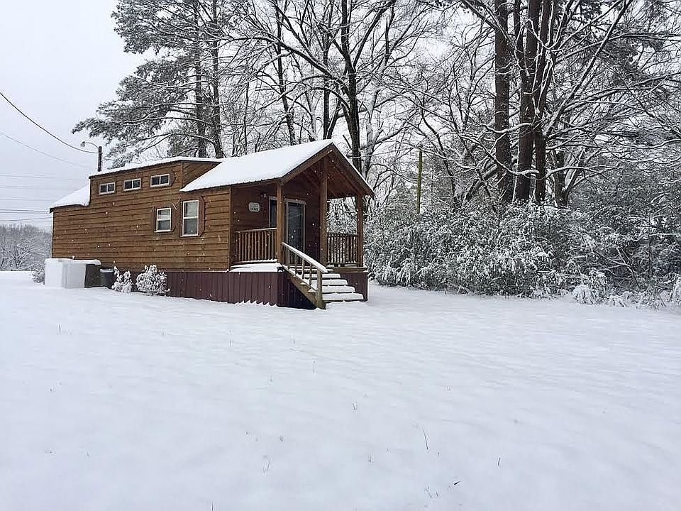 Cabin facing west & woods