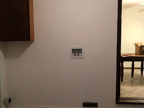 Mud room washer/dryer hookup
