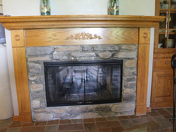 Kitchen Side of Fireplace