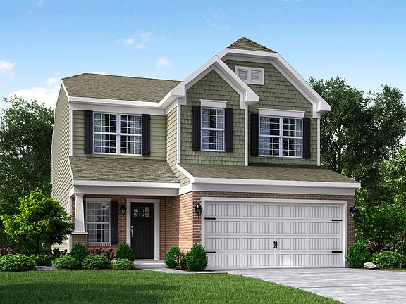 Elevation G Opt New England Inspired Facade, Porch Garage Door