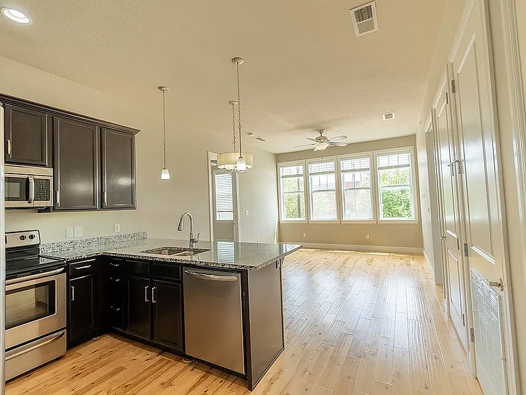 Open-Concept Kitchen & Living Space