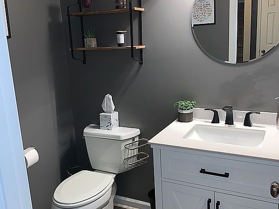 Downstairs half bath