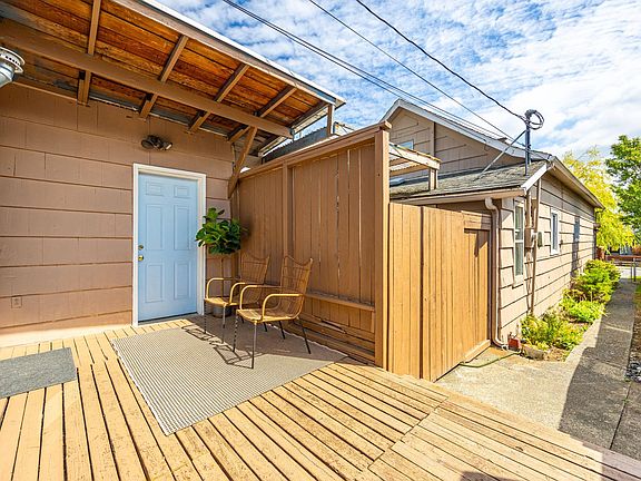 Front porch and side yard