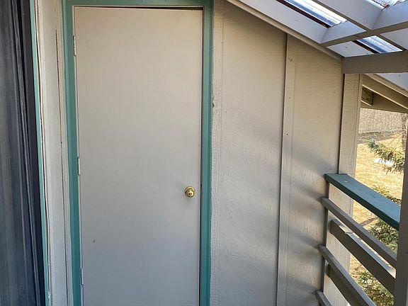 Shed is located on back deck