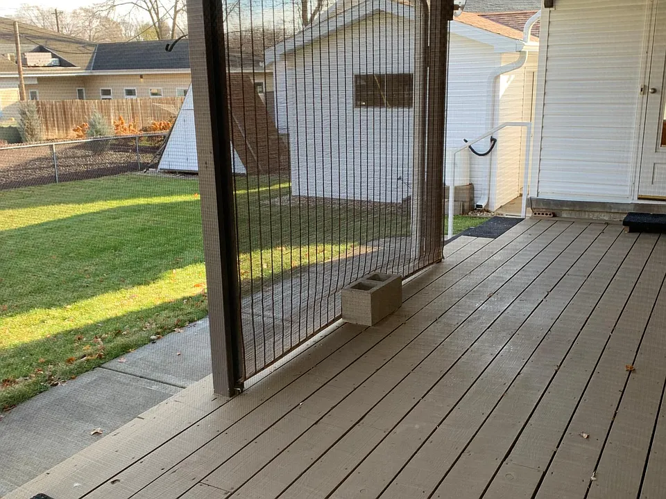 Shared covered patio.