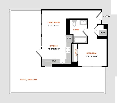 Floor plan Plan 1H