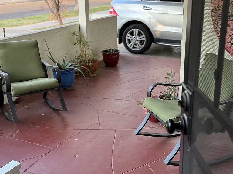 Covered front porch
