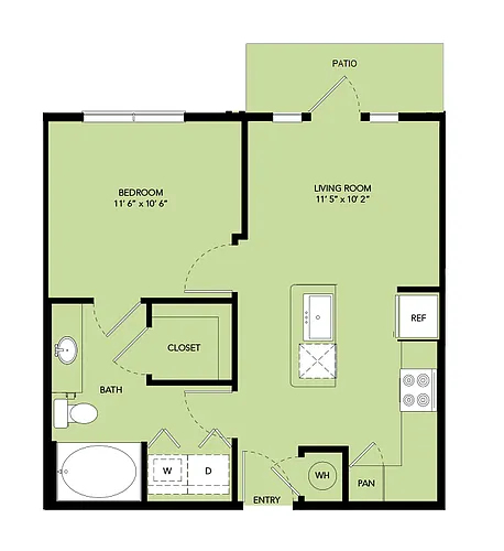 Floor plan A1-561-sf-A1.5