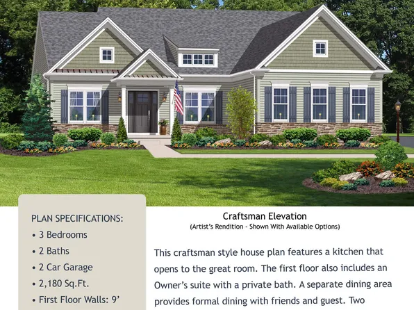 Reagan - Craftsman Plan, Old Orchard at Stones Crossing