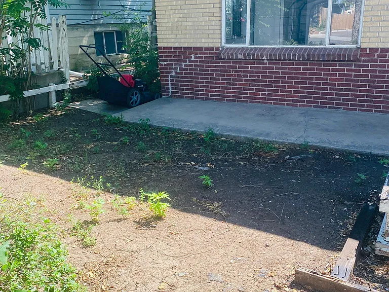 Small front yard
