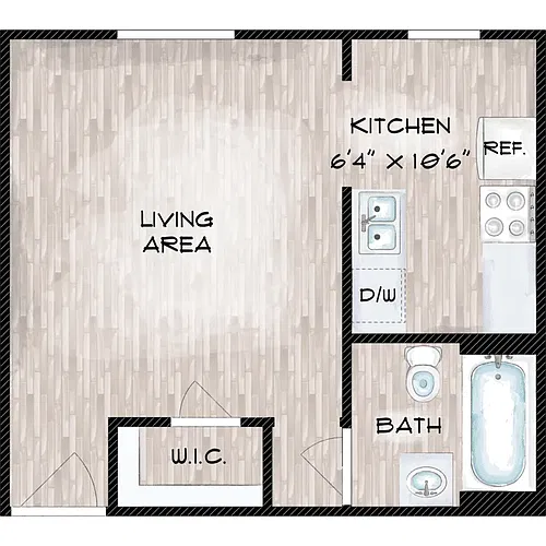 Floor plan Studio