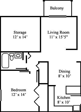 LARGE 1 bedroom