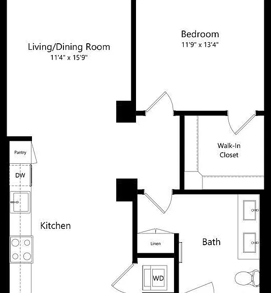 1H1 floor plan Highwater