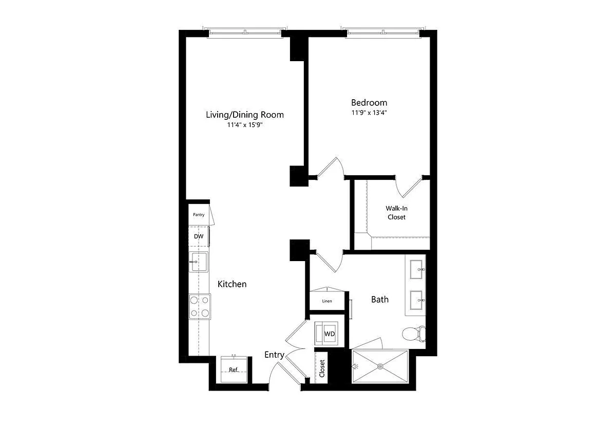 Floor plan 1H1