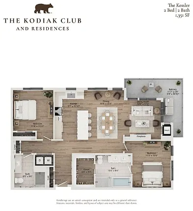 Floor plan The Kessler