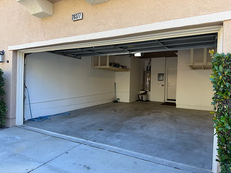 2 car garage with storage