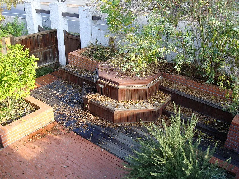 rear yard (hot tub is gone)