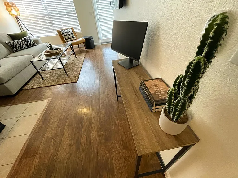 Desk and monitor for your use
