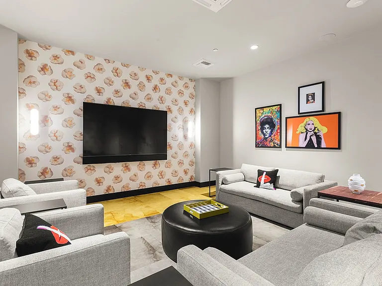 Theatre room with HDTV