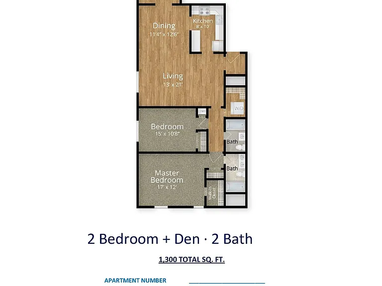2 Bedroom 2 Bathroom Den 2 Bedroom 2 Bathroom Den