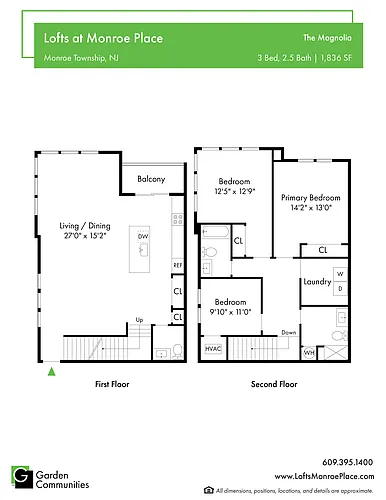 Floor plan $2.18/sq.ft. - The Magnolia